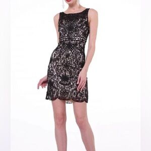 Cinderella Divine Black Beaded Party Dress Size Medium.